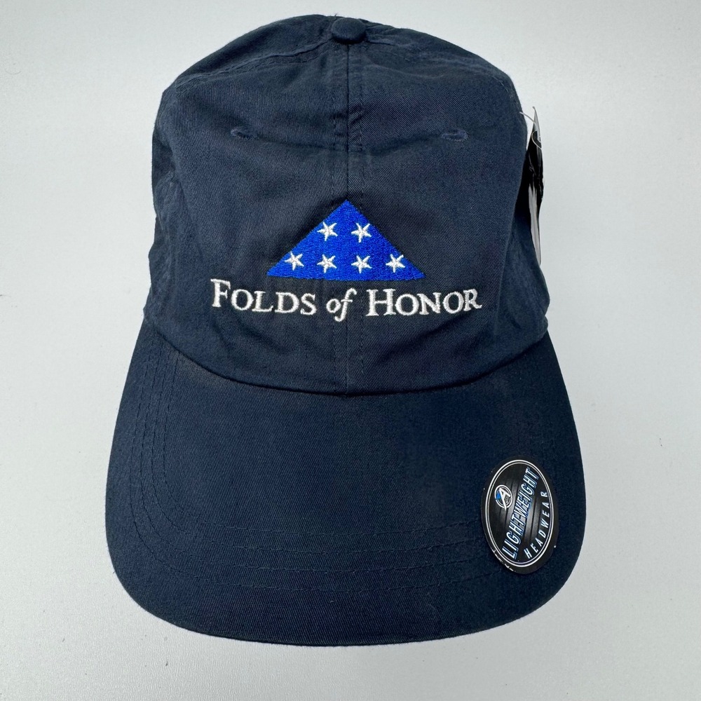 Ahead Folds of Honor Navy Blue Lightweight Classic Baseball Hat NWT Adjustable